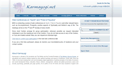 Desktop Screenshot of karmayogi.net